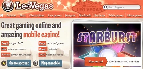 Leo Vegas UK Casino