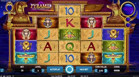 Pyramid Quest NetEnt slot